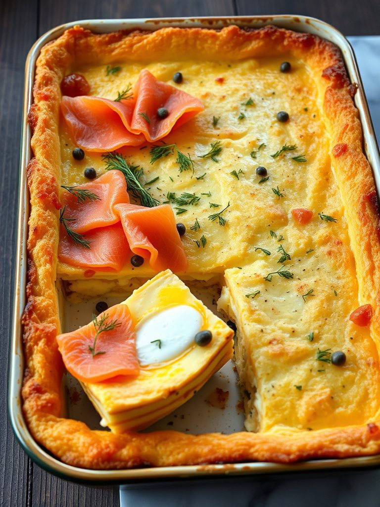 smoked salmon breakfast dish