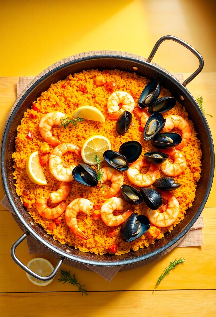 spanish spring seafood dish