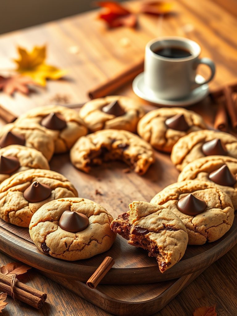 spiced cookies with chocolate