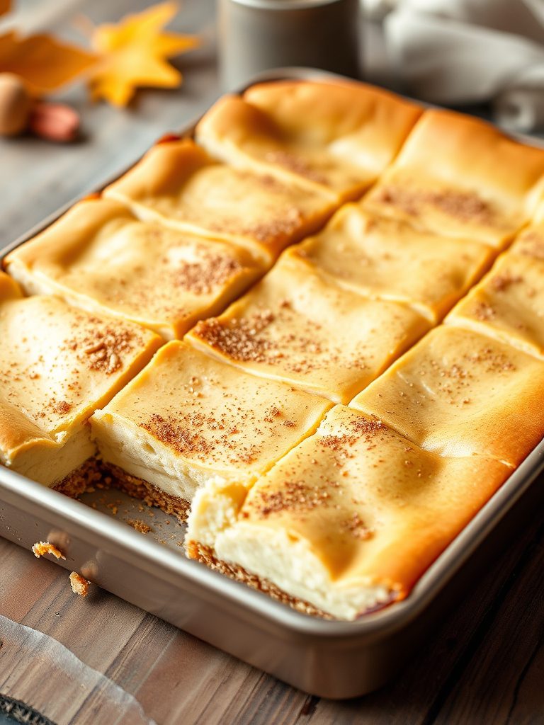 spiced dessert cheese bars