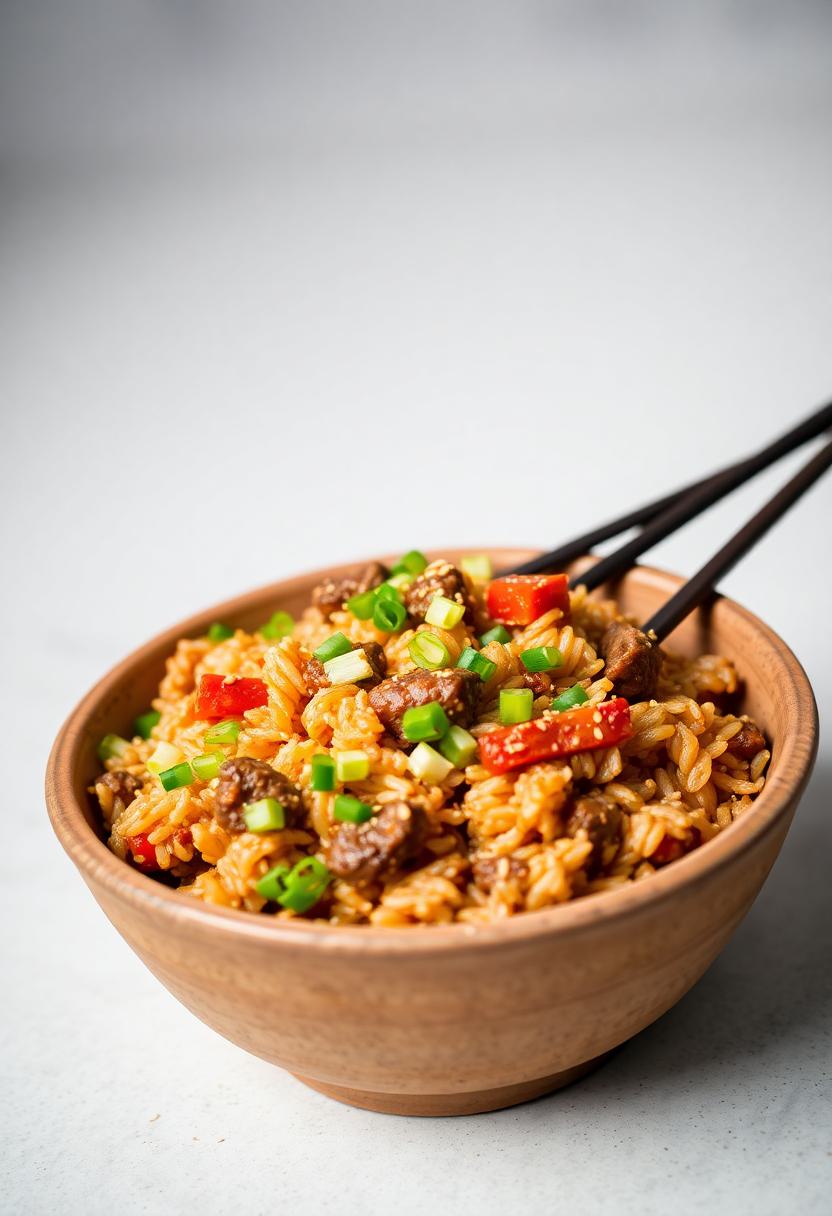 spicy asian fried rice