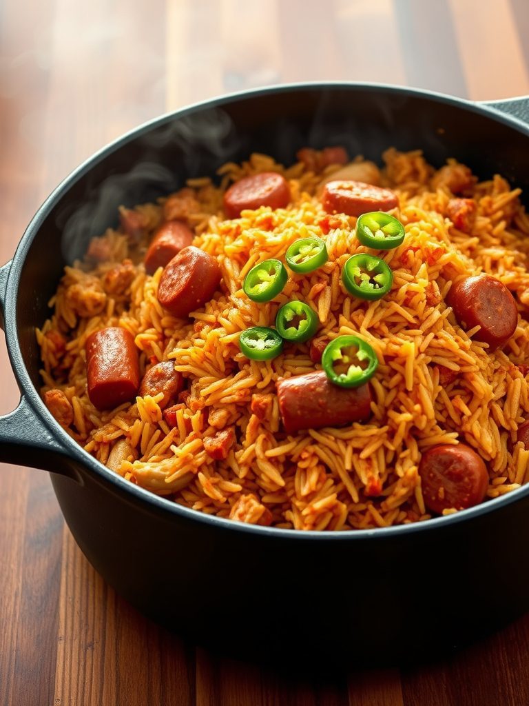 spicy cajun rice dish