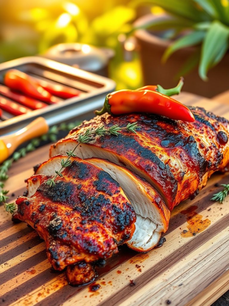 spicy caribbean chicken dish