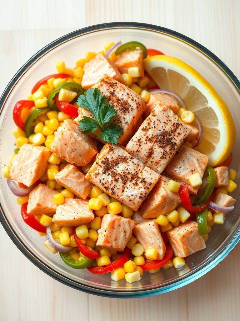spicy fish summer salad