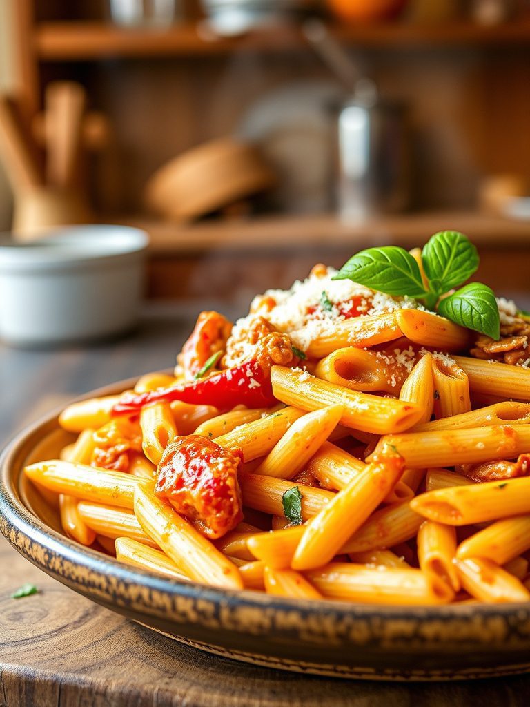 spicy italian pasta dish