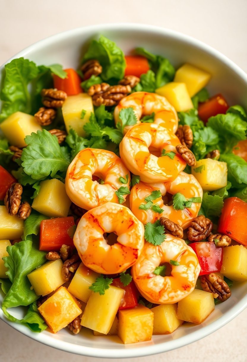 spicy seafood fruit salad