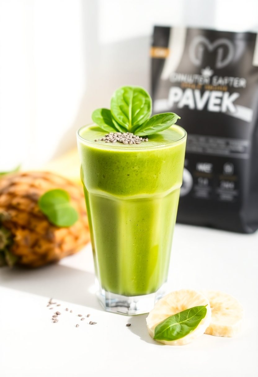 spinach protein green smoothie