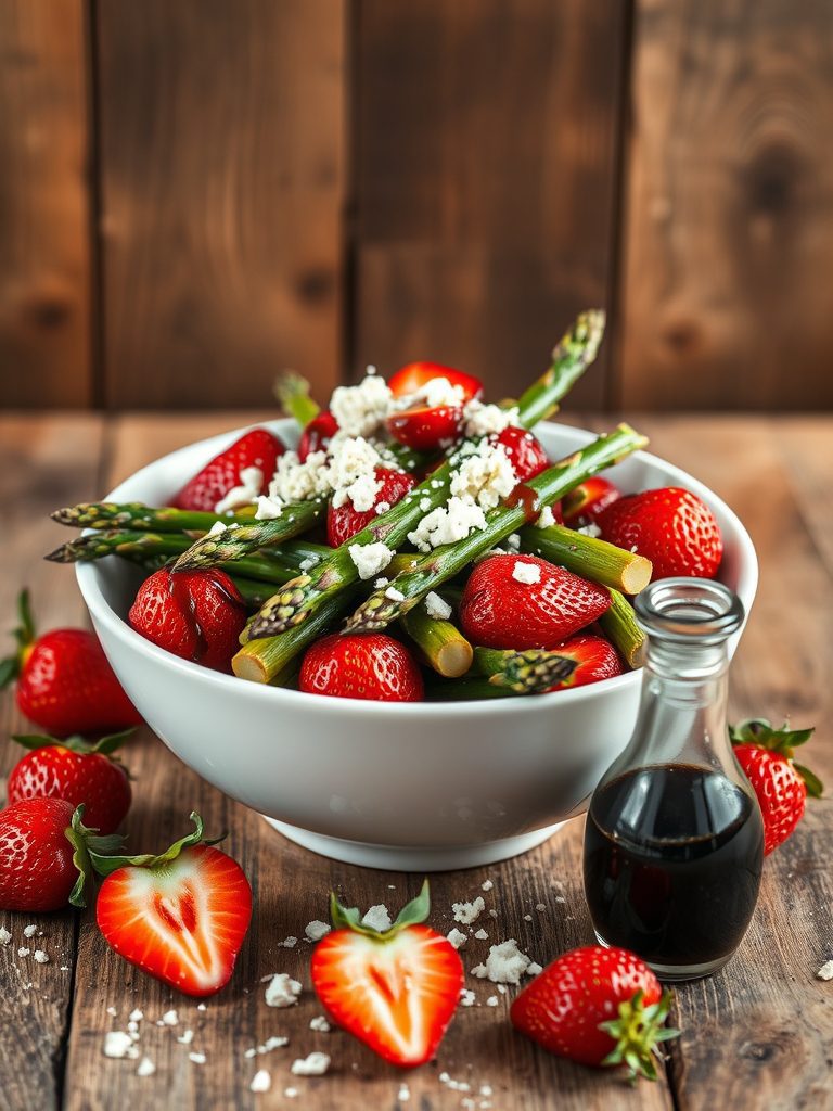 spring salad with asparagus
