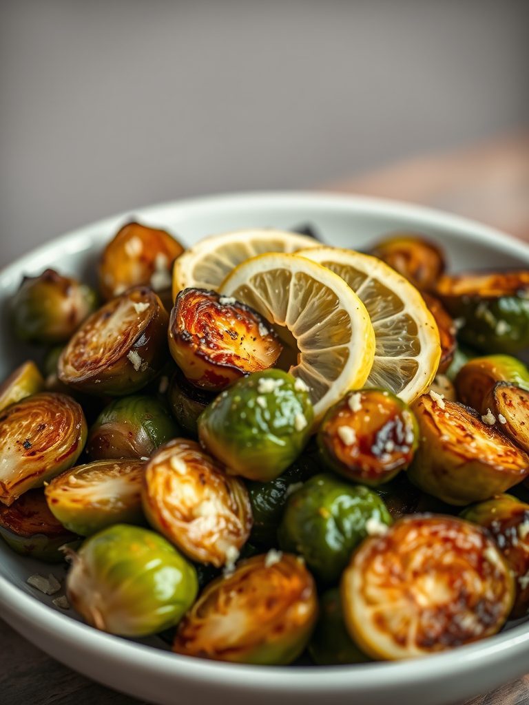 sprouts cooked with garlic