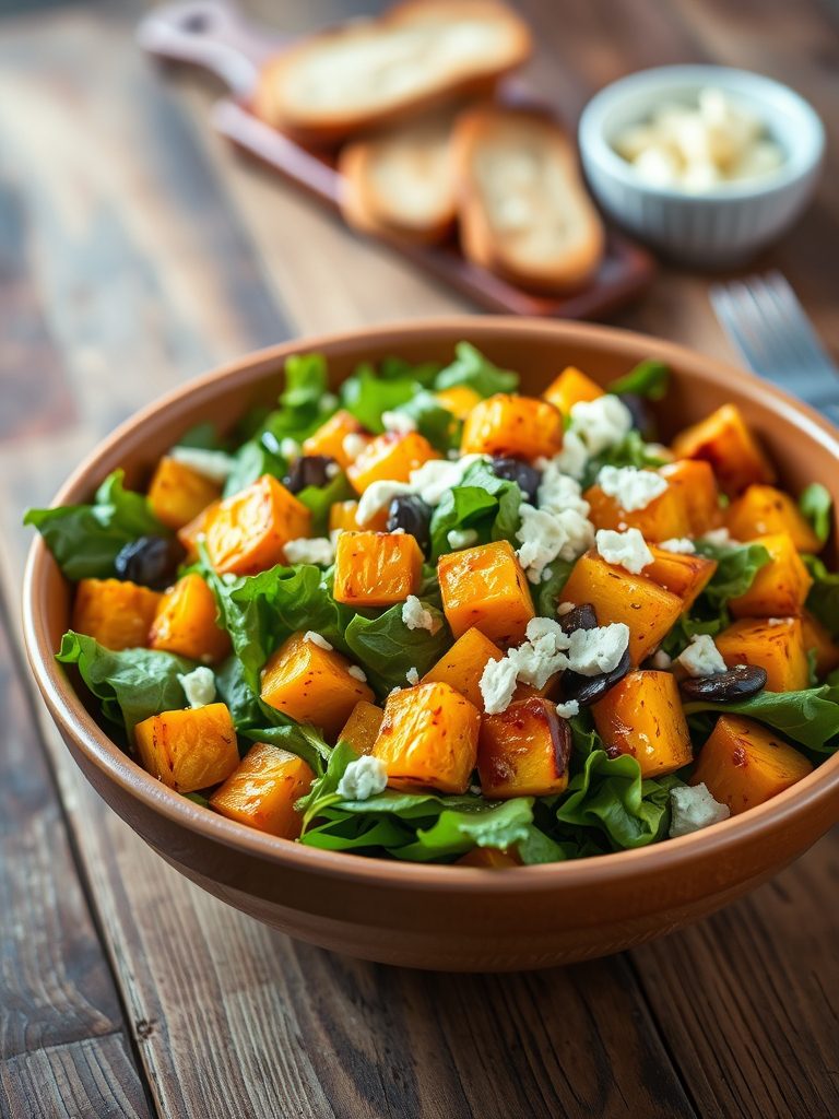 squash salad is delicious