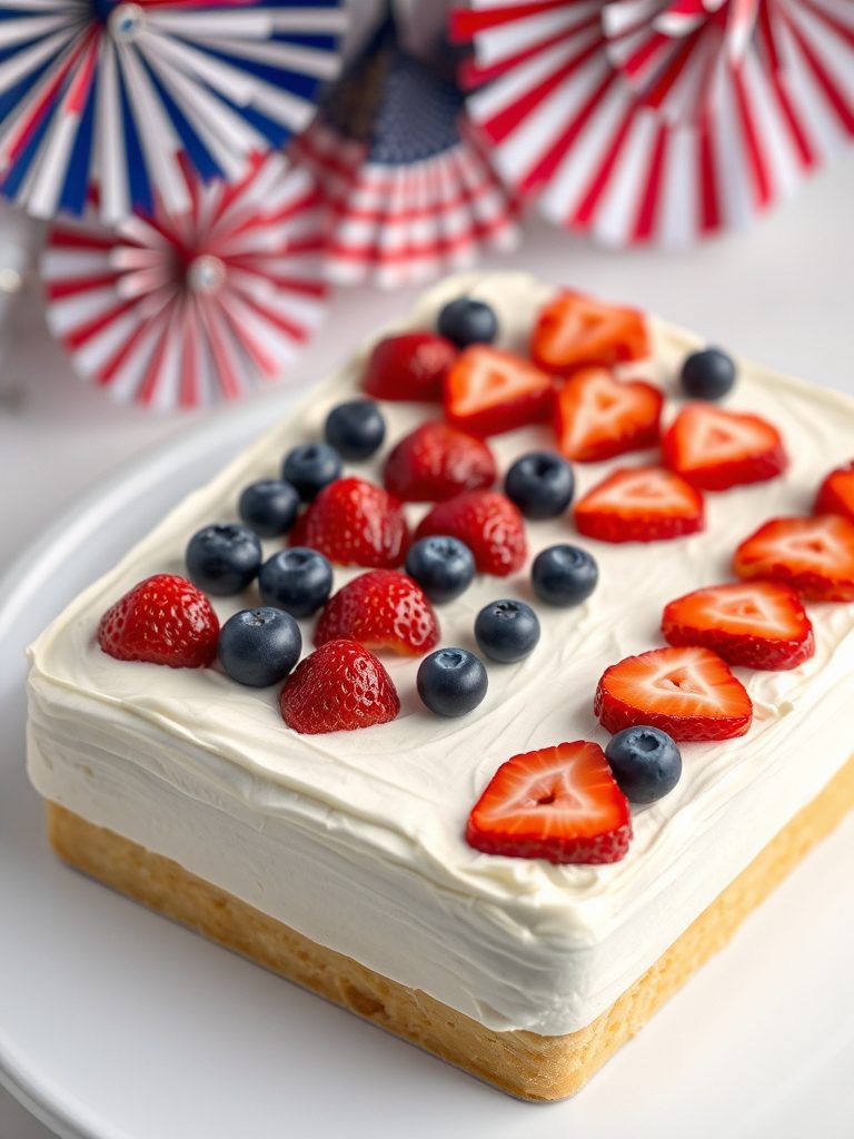 star spangled dessert cake