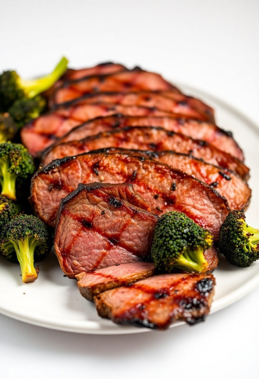 steak and broccoli dinner