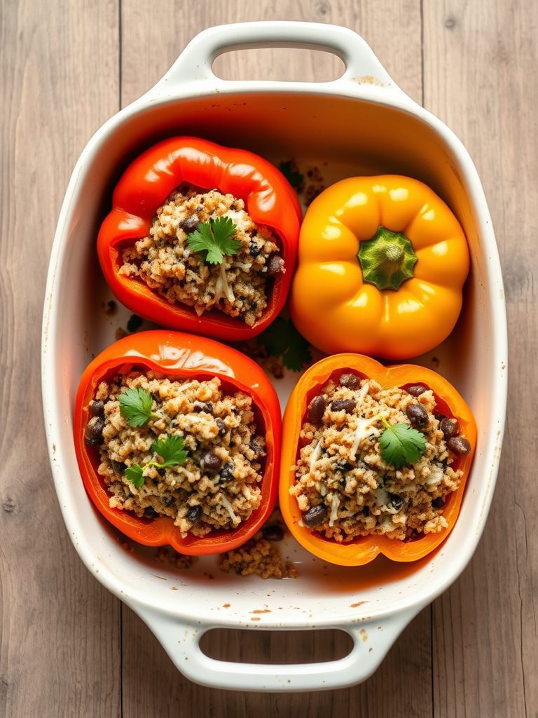 stuffed vegetarian meal option