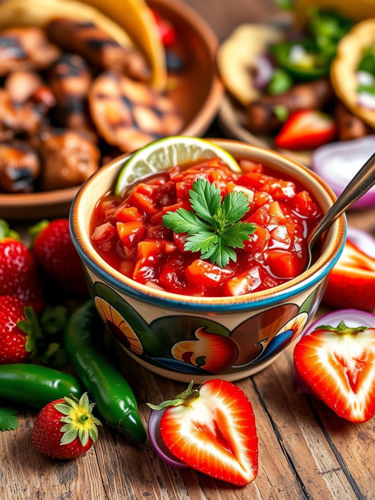 sweet and savory salsa