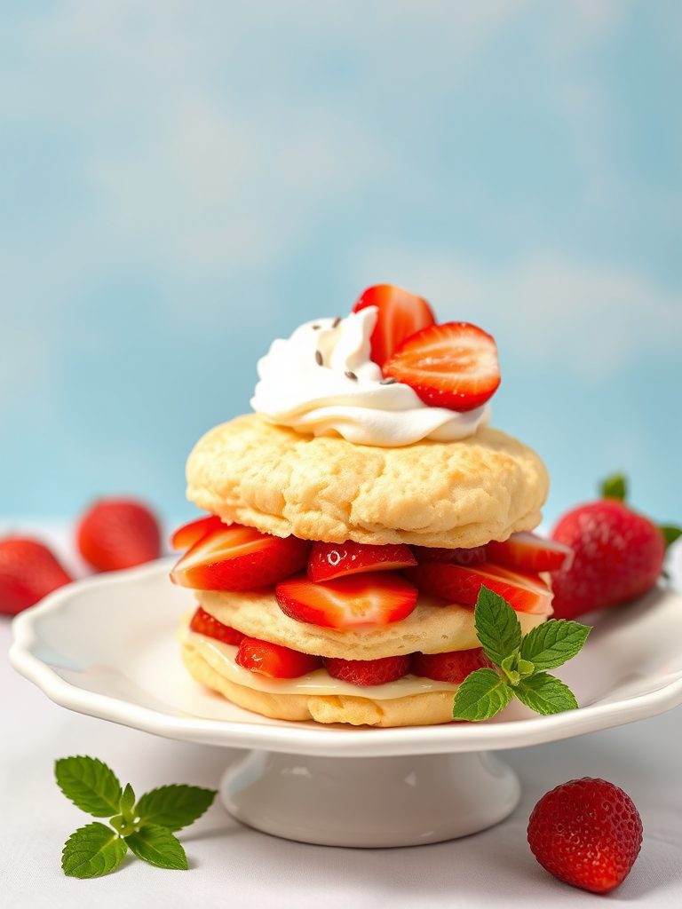sweet delicious berry dessert