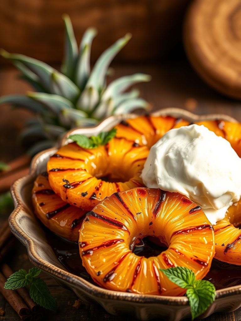sweet grilled fruit treats