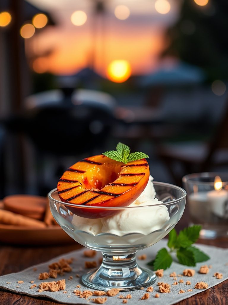 sweet grilled peach treats