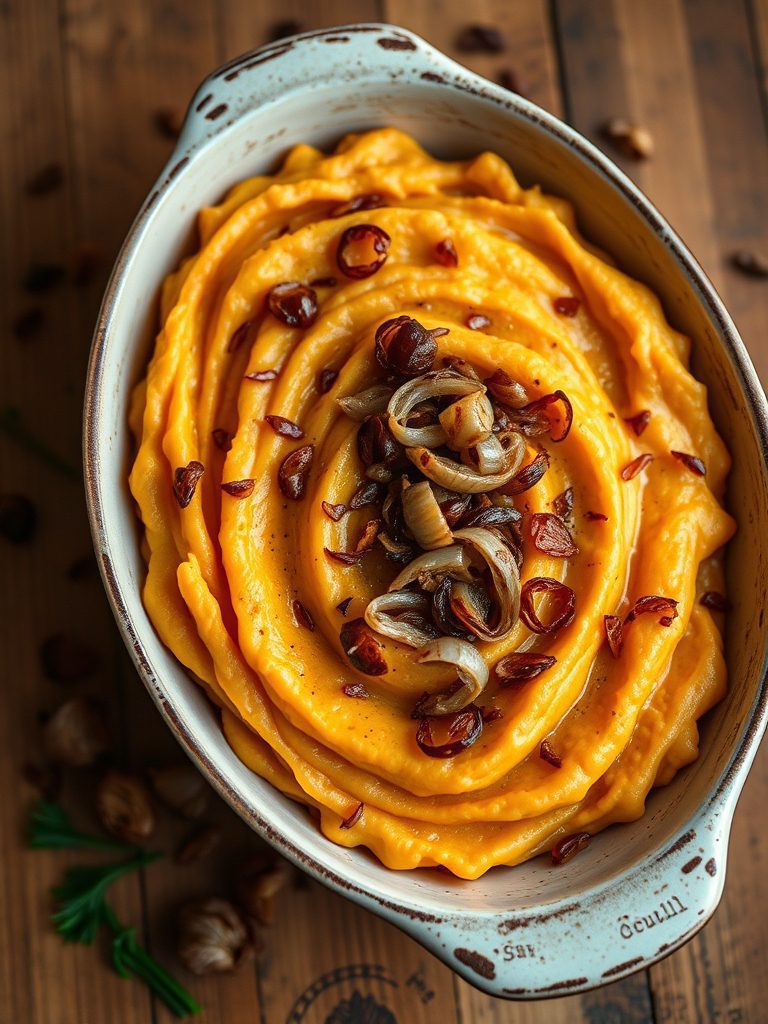 sweet potatoes with shallots