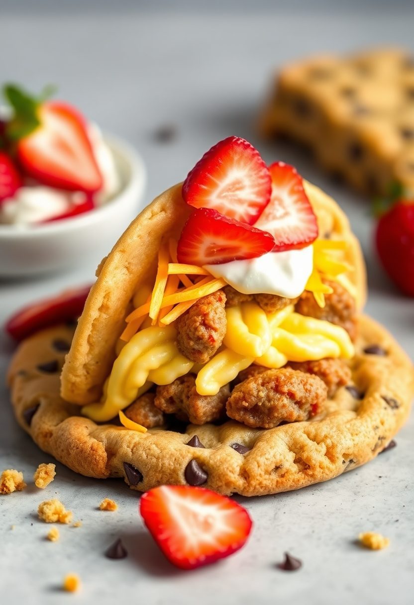 tacos in cookie crust