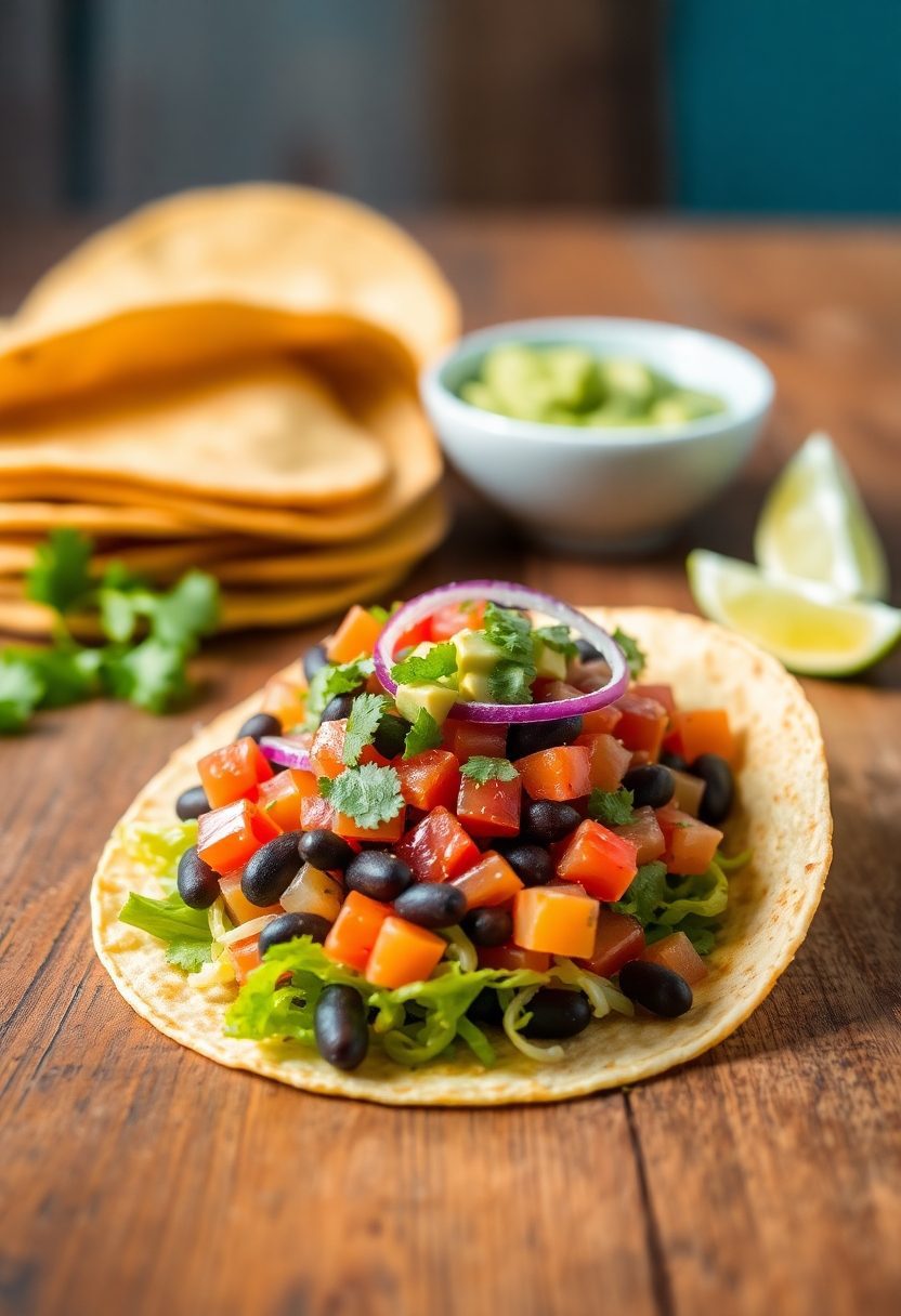 tacos with mexican fillings
