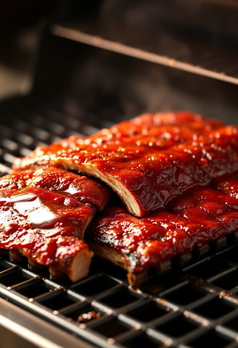 tasty barbecued pork ribs