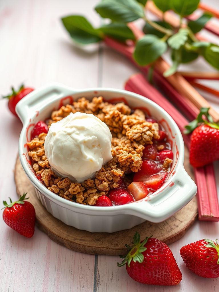tasty fruit crisp dessert
