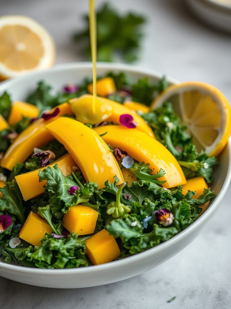 tasty fruit green salad