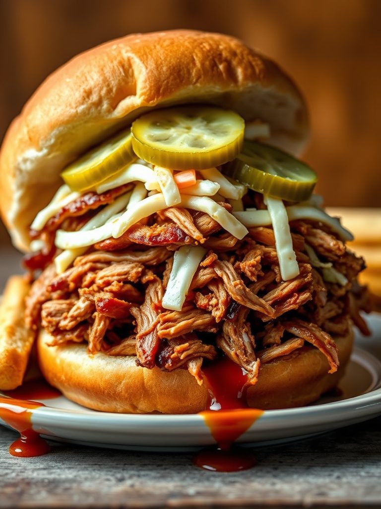 tender pork is served