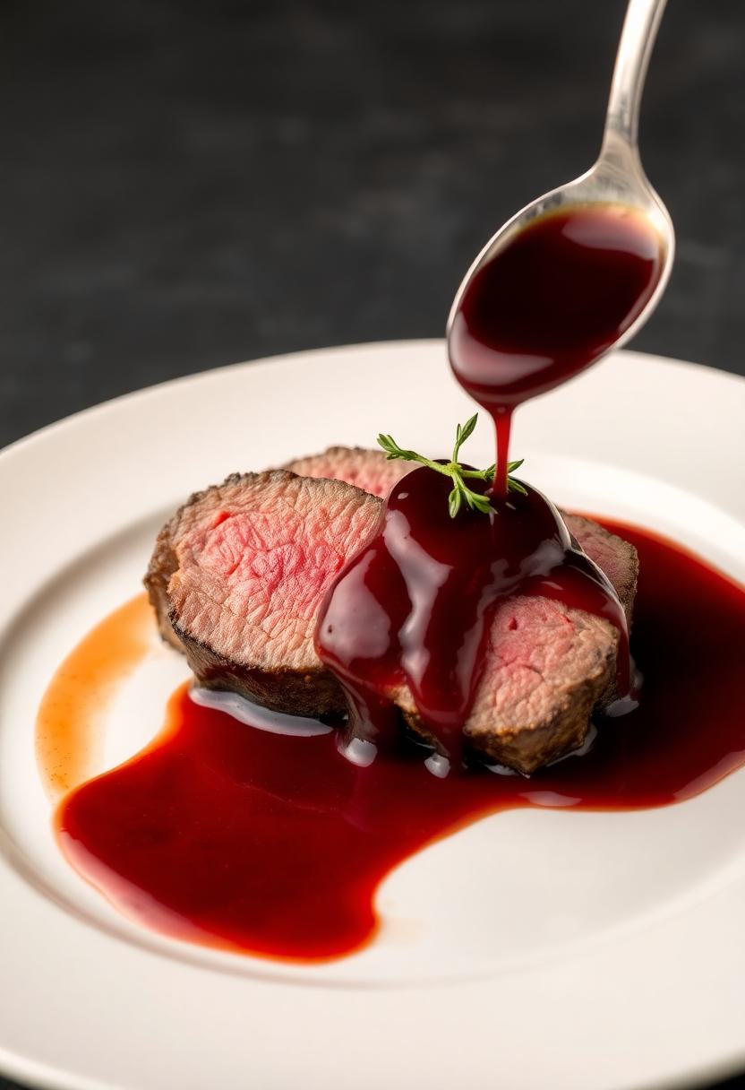 tender steak red sauce
