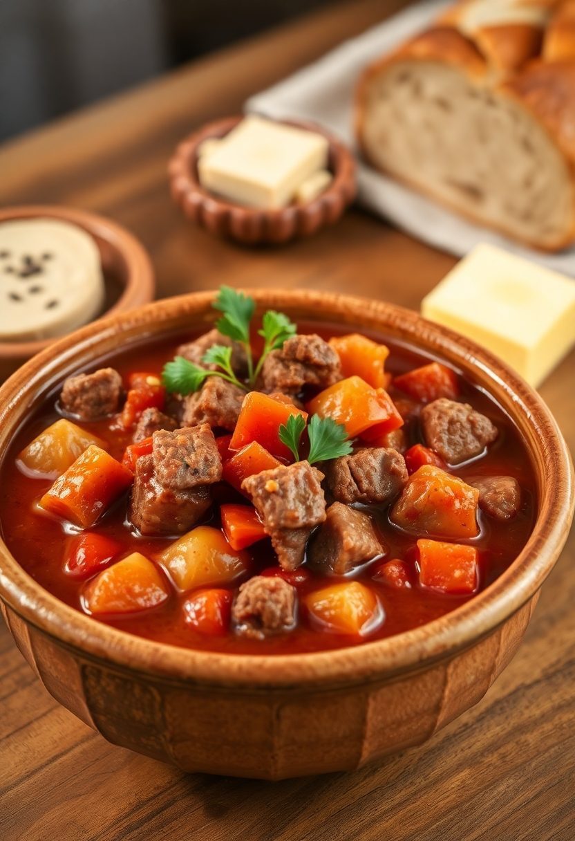 traditional hungarian beef stew