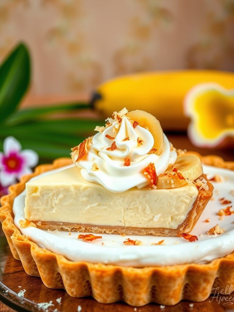 tropical dessert with banana