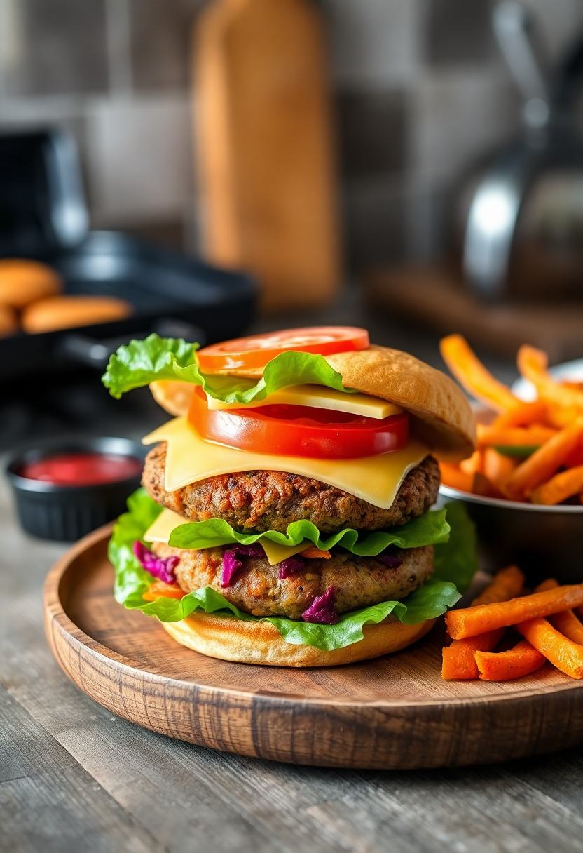 vibrant turkey burger mix