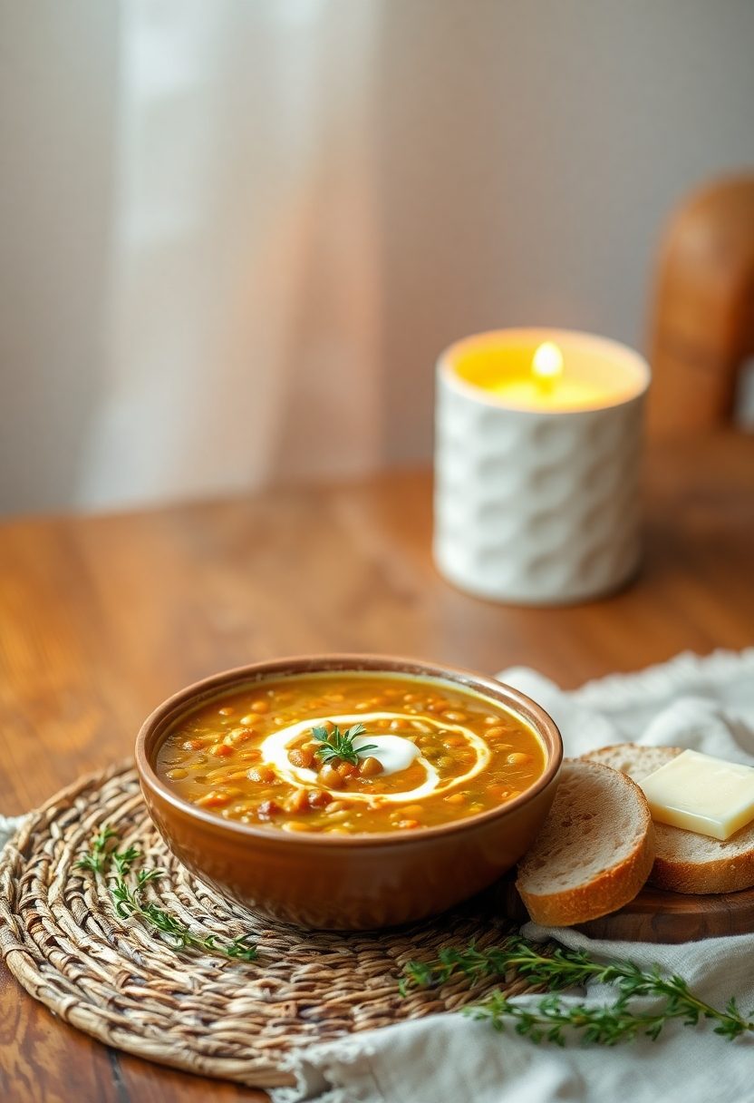 warm comforting lentil delight