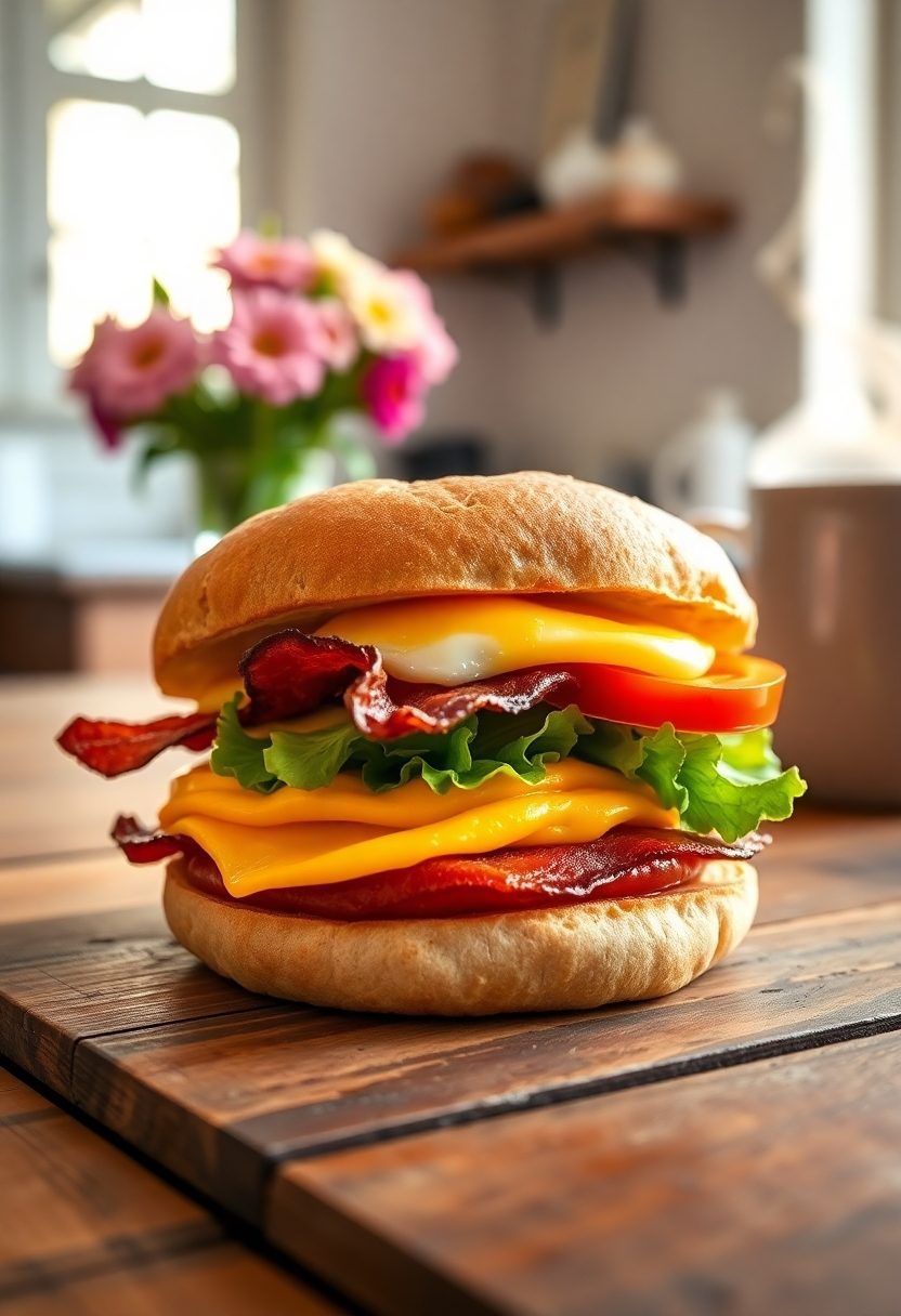 whole grain breakfast sandwiches