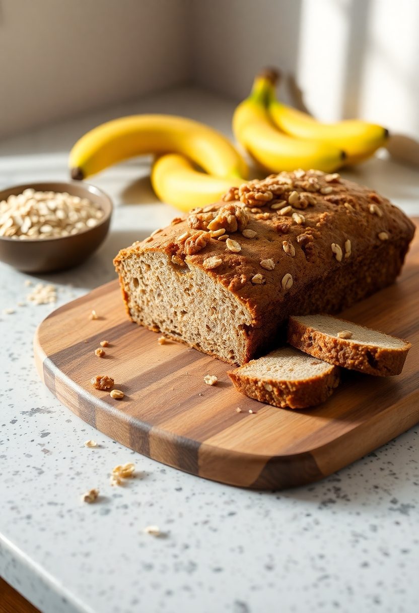 wholesome banana oat bread