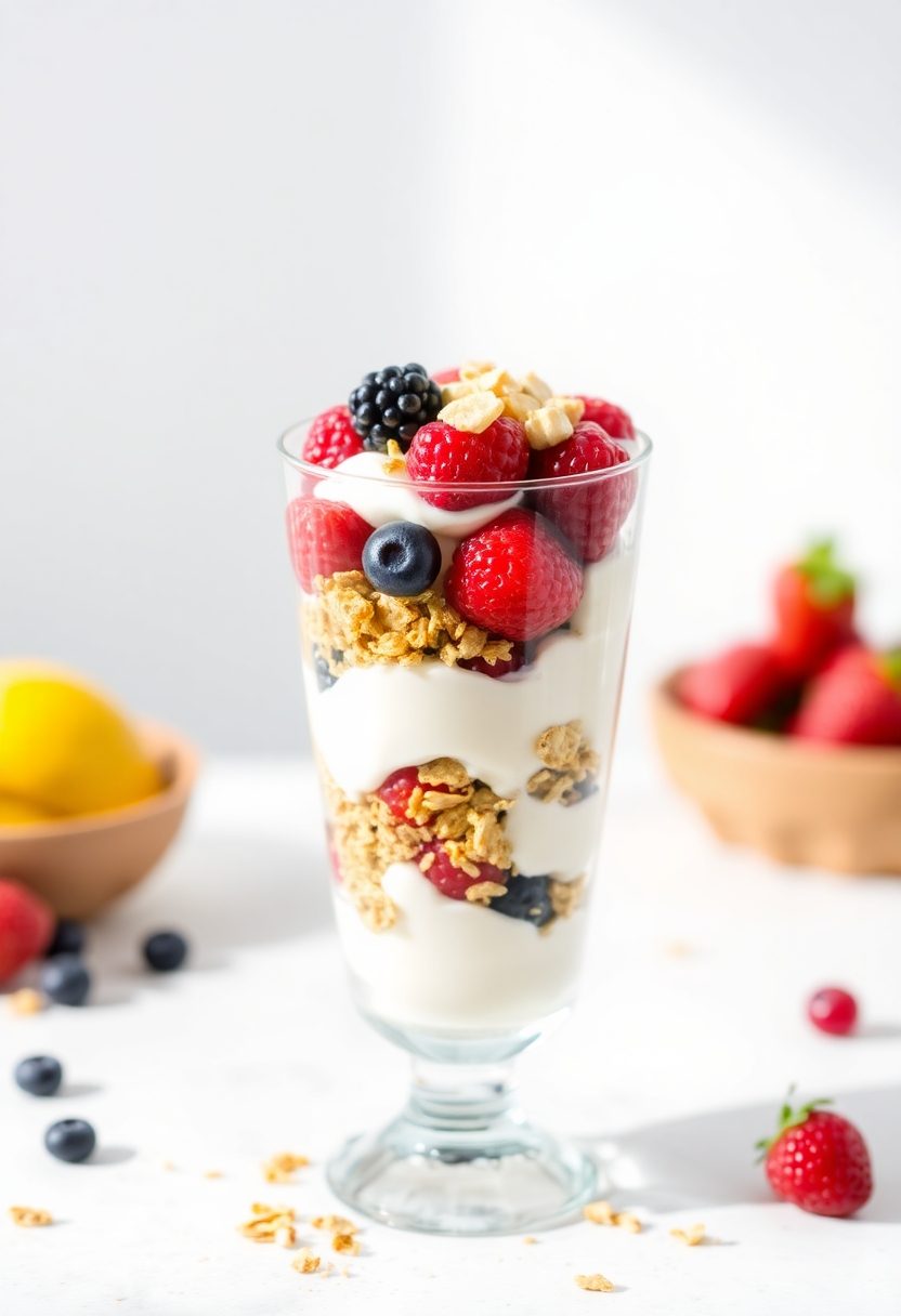 yogurt with crunchy granola