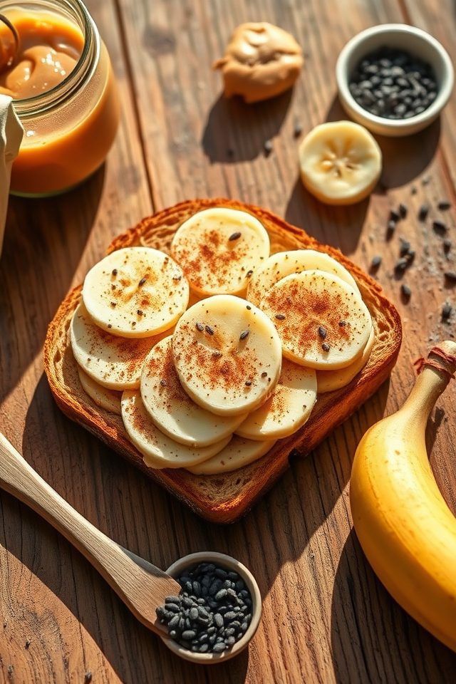 almond banana toast recipe
