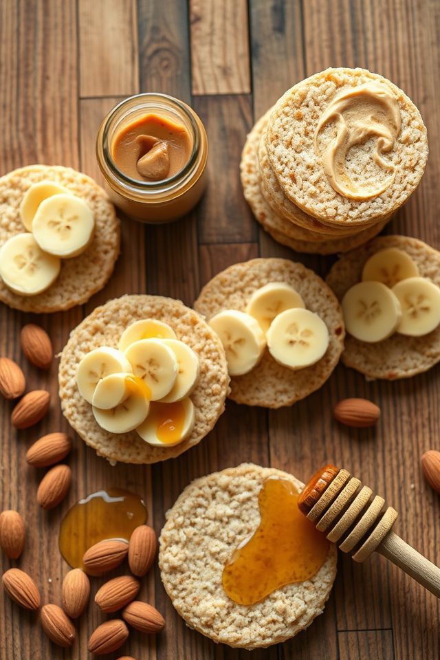 almond butter rice cakes