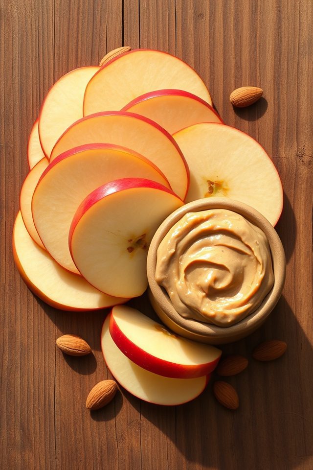 apple almond butter snack