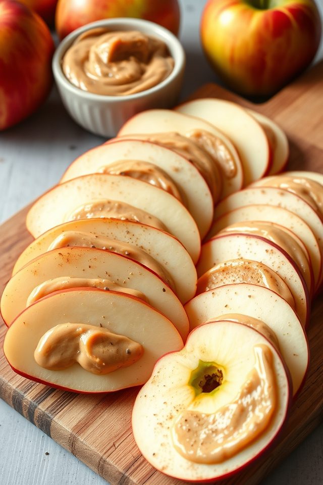 apple almond butter snack