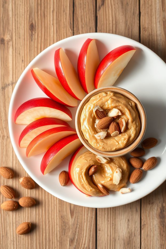 apple almond butter snack