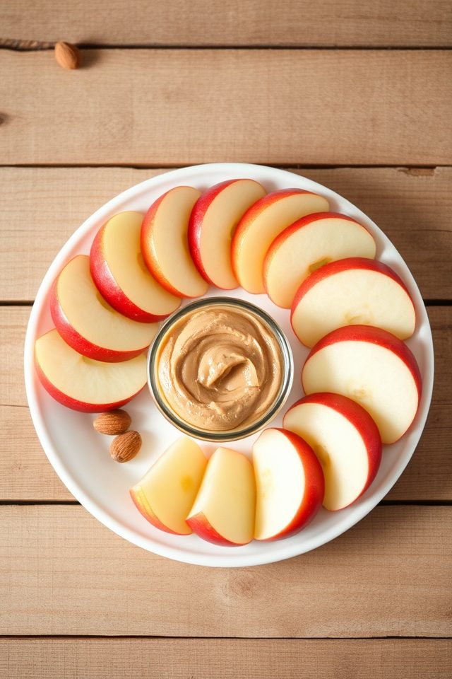 apple almond butter snack