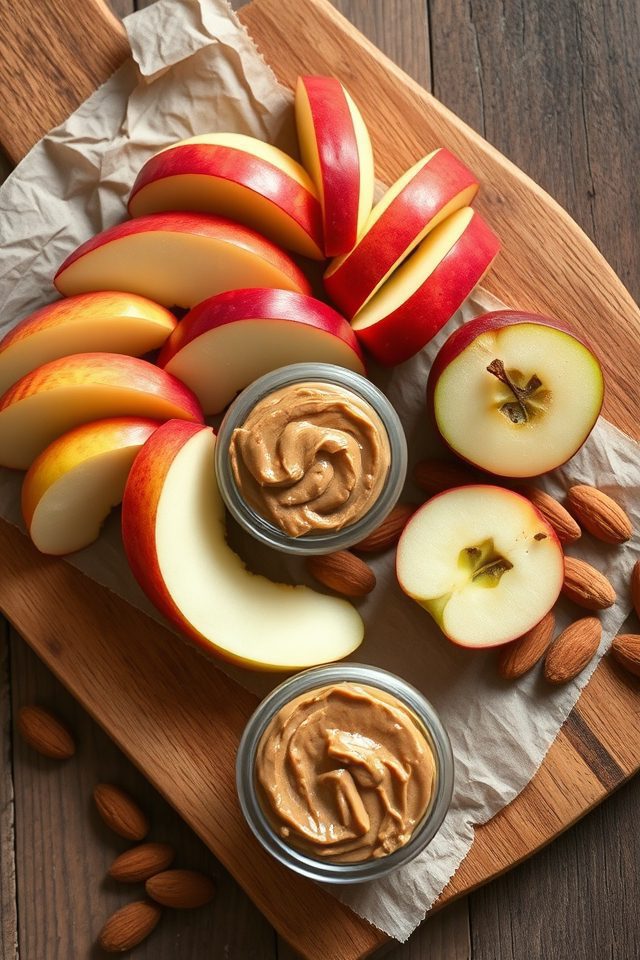 apple almond butter snack