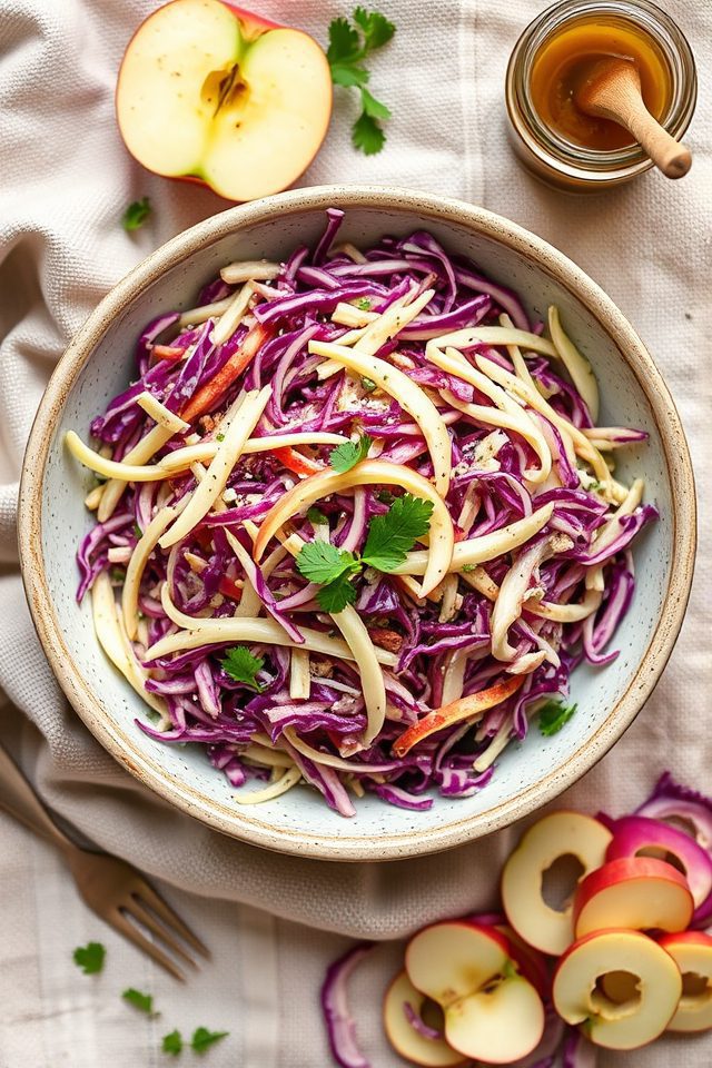 apple cabbage dijon vinaigrette