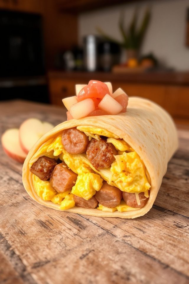 apple chicken sausage breakfast