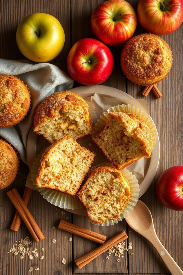 apple cinnamon flavored muffins