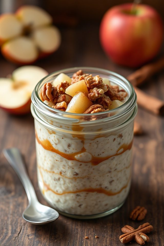 apple cinnamon oatmeal breakfast