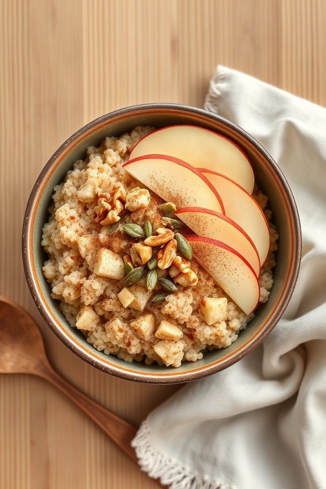 apple cinnamon quinoa breakfast