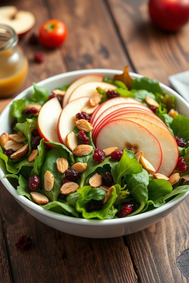apple cranberry almond salad