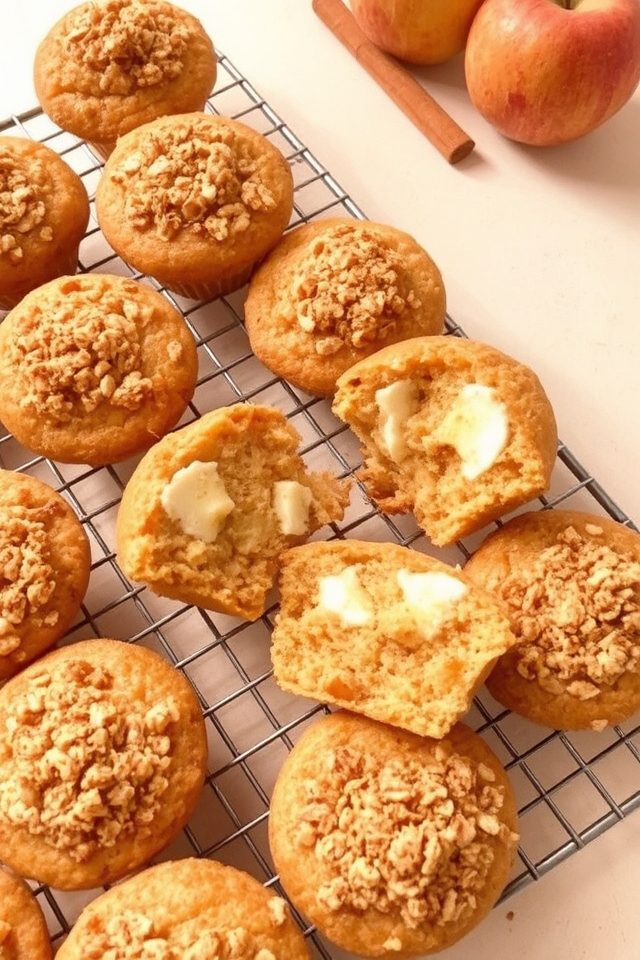 apple cream cheese muffins